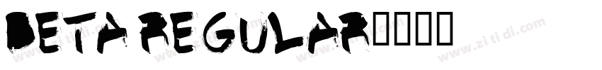 Beta Regular字体转换